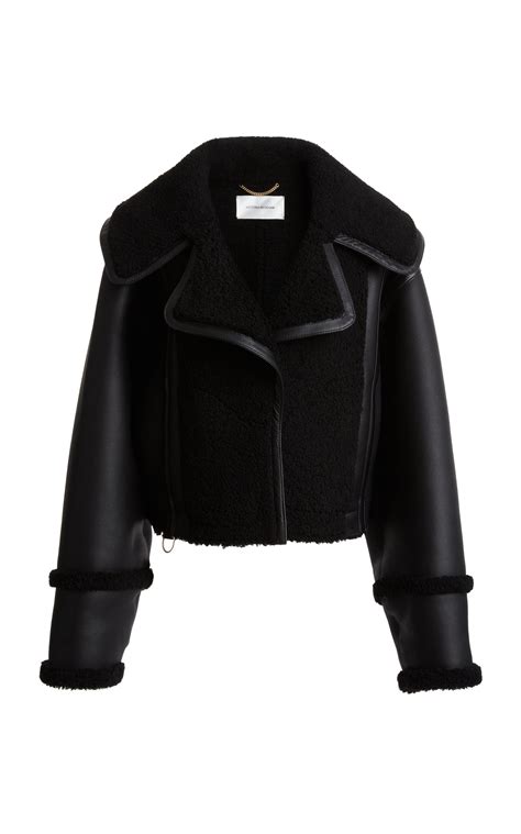 victoria beckham black waist jacket.